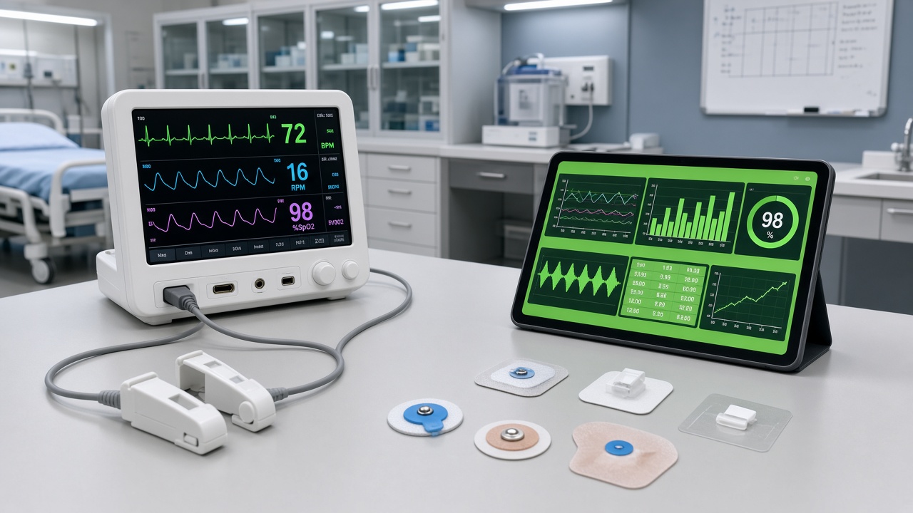 Clinical monitors and medical training sensors